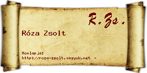 Róza Zsolt névjegykártya